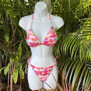 OCEAN PACIFIC Tropical Print Bikini size large (11-13) juniors